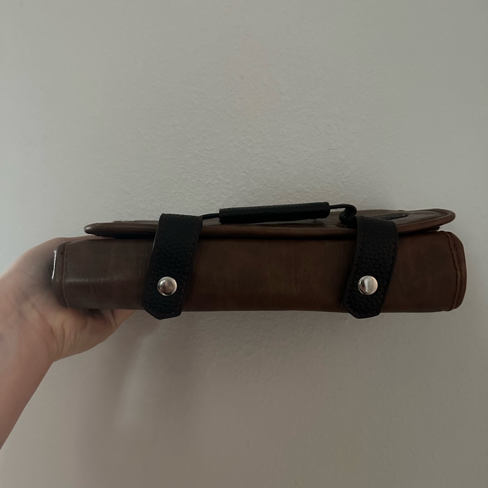 Brown and Black Toiletry Bag - Picture 3 of 7